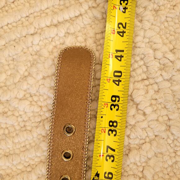 Kathy Van Zeeland Pearl Bejeweled Western Belt  Sz M - Picture 5 of 5